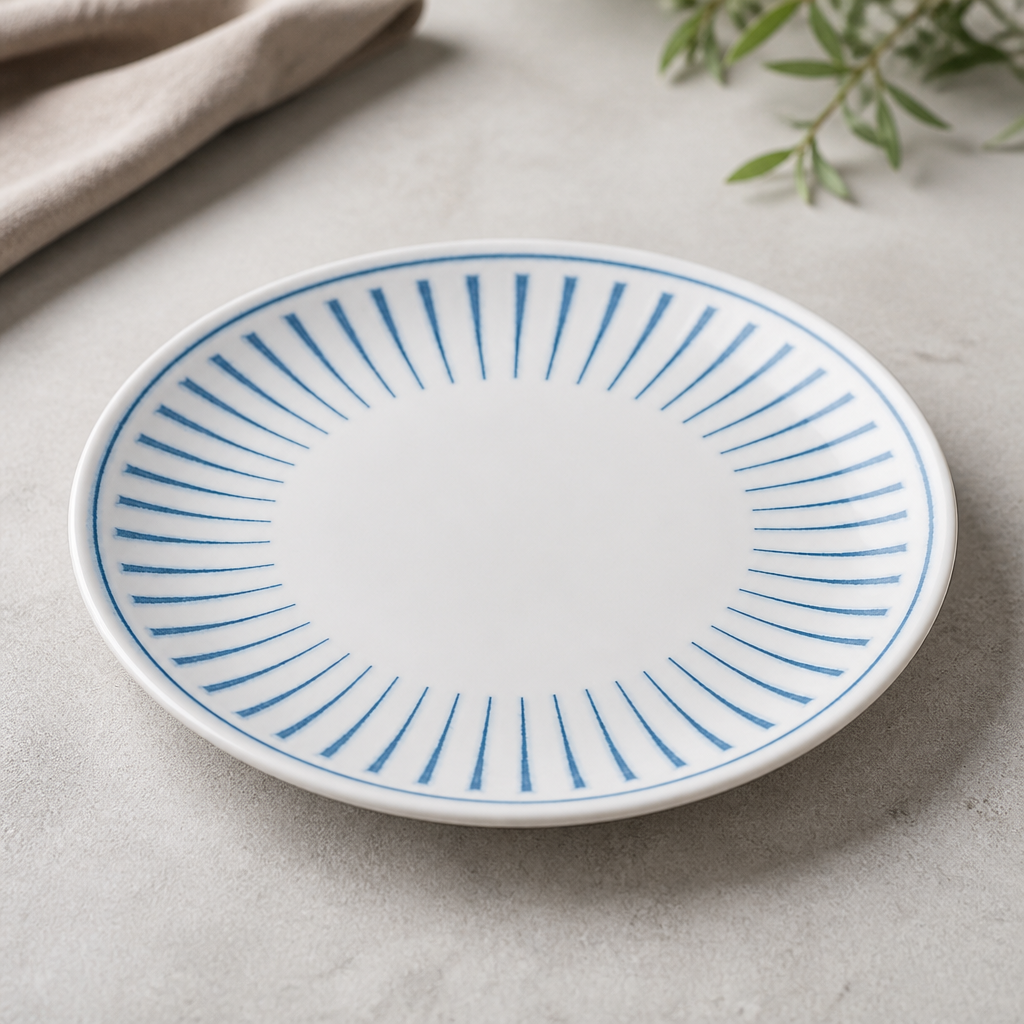 Era Blue coupe plates 260mm super vitrified ceramic 12 pack