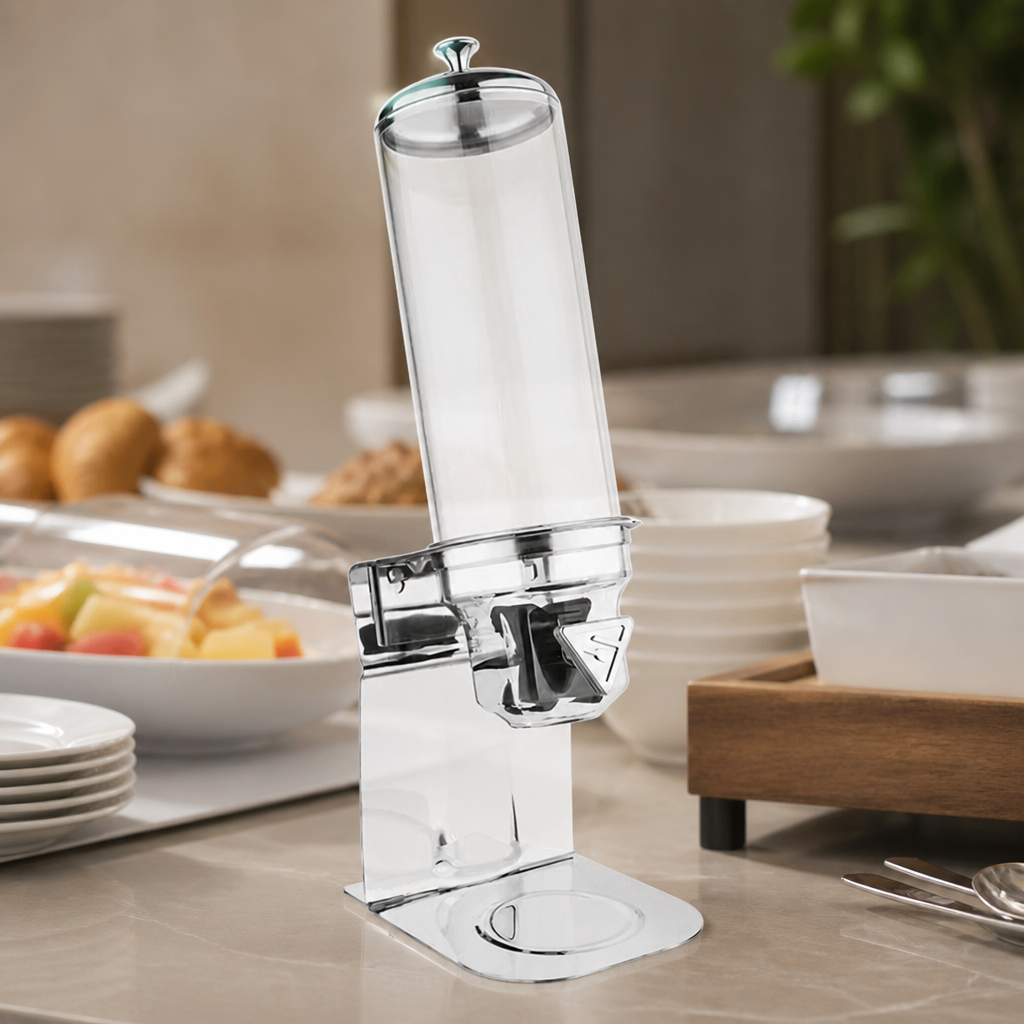 Commercial Cereal Dispenser 4L Capacity for Breakfast Service