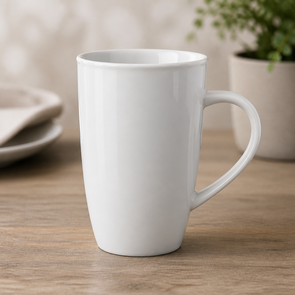 Commercial Whiteware Latte Mugs 400ml - 6 Pack Porcelain
