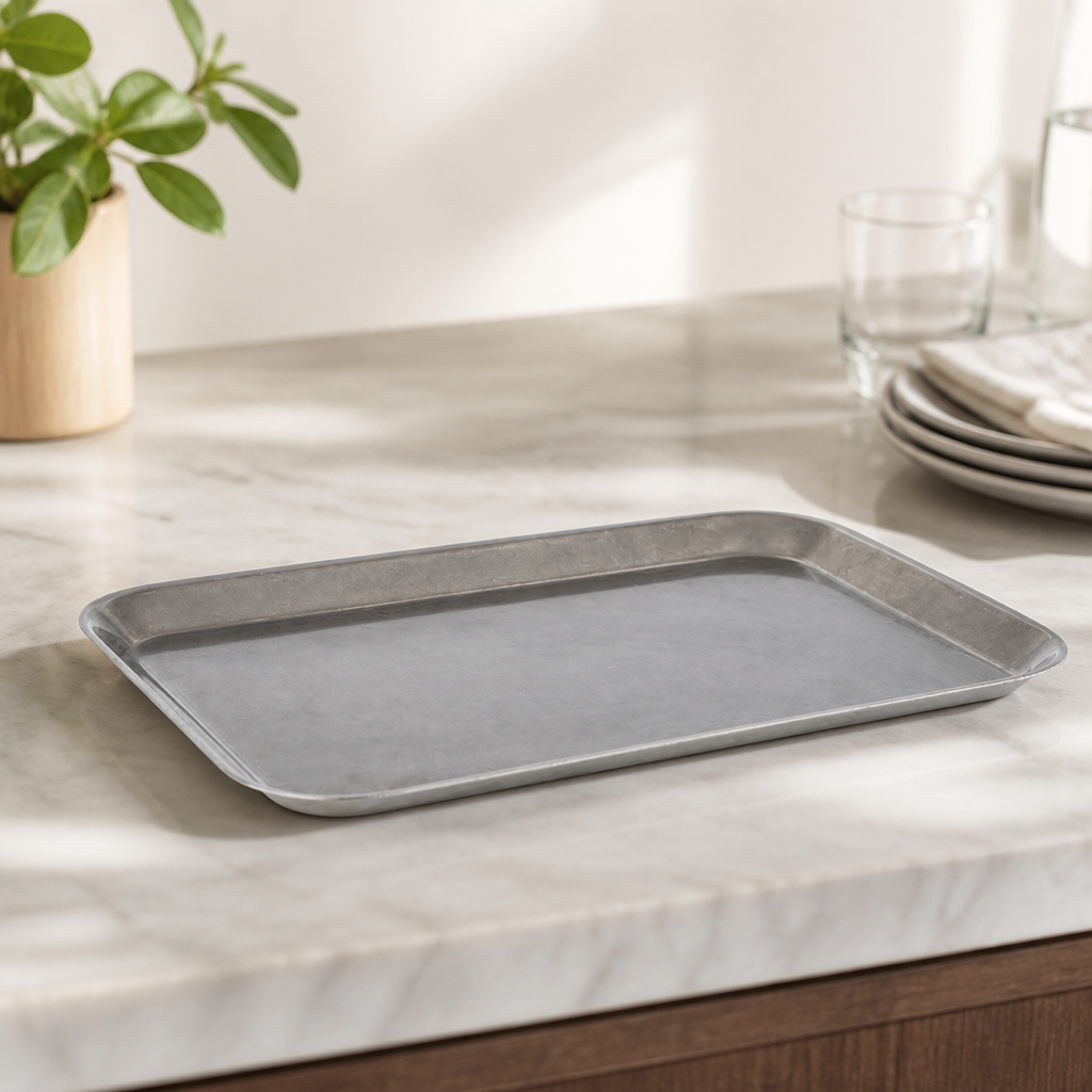 Commercial Stainless Steel Rectangular Serving Tray 265x380mm