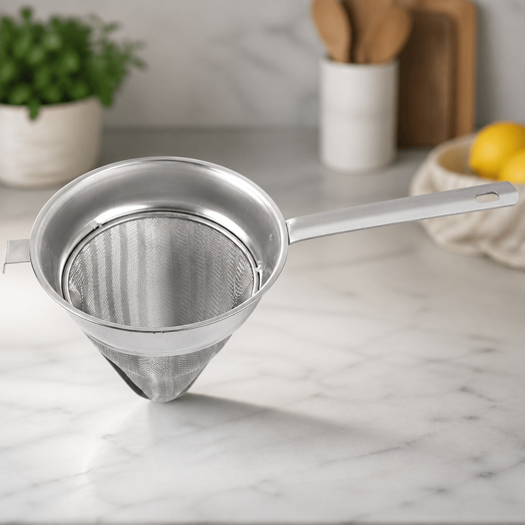 Commercial 8 Inch Stainless Steel Chinois Strainer