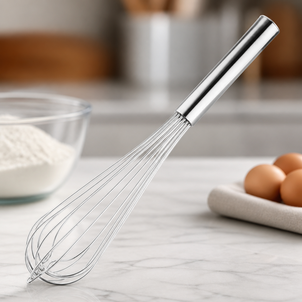 Commercial 14 Inch Stainless Steel Heavy Whisk for Kitchens