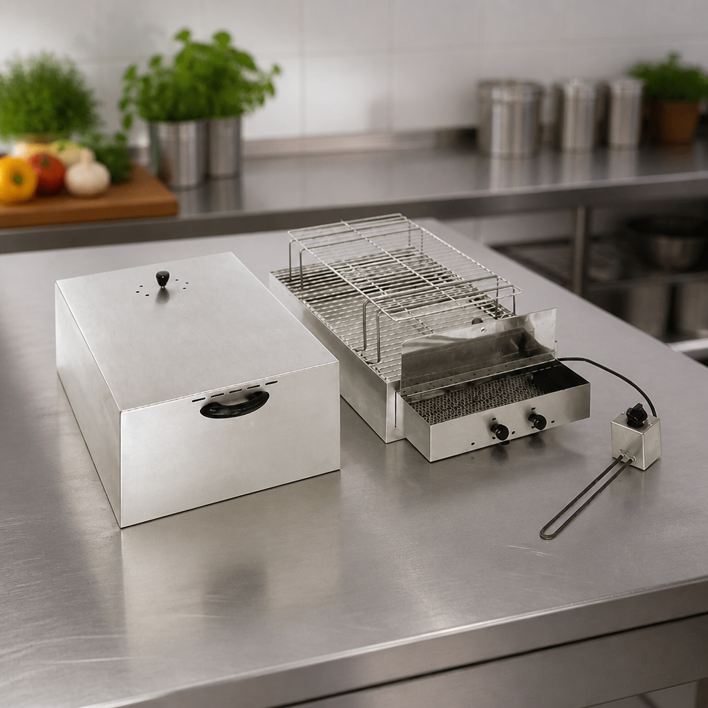 Commercial Twin Shelf Food Smoker for Meat and Fish