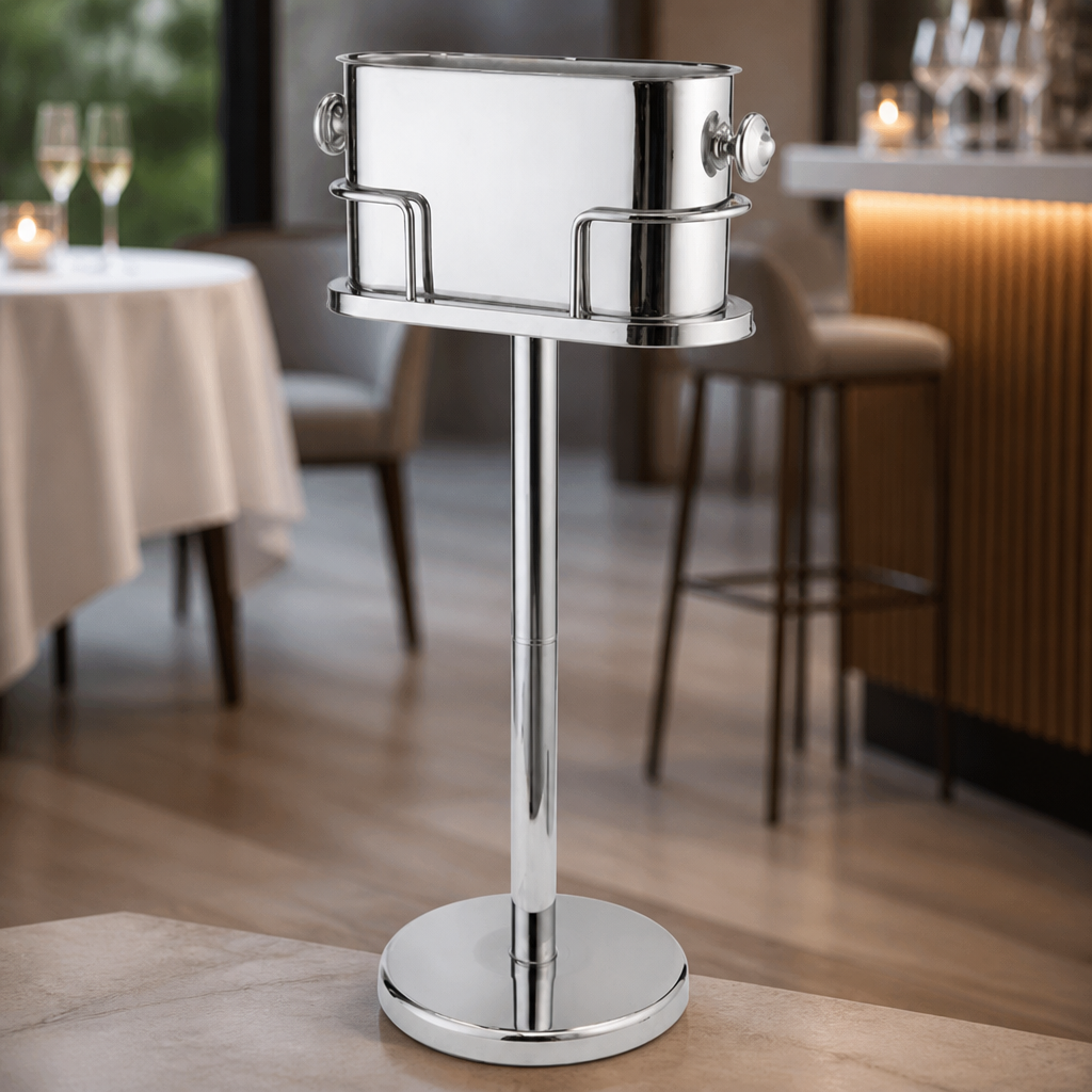 Commercial Double Wine Champagne Bucket with Stand 790mm Height