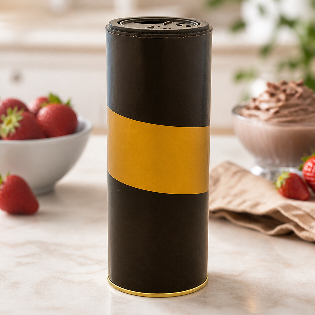 Commercial Chocolate Sprinkle Shaker Drum 250g for Toppings