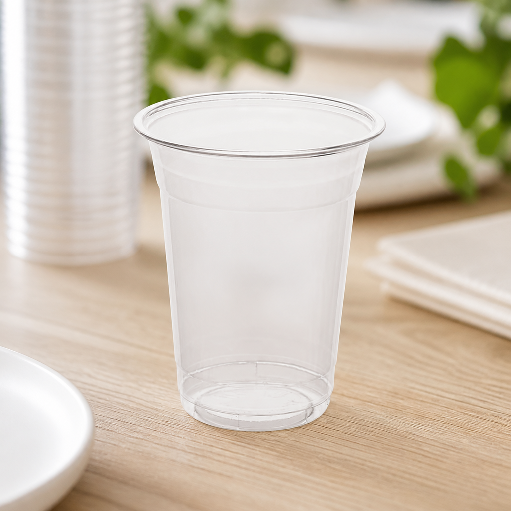 340ml Clear rPET Cold Cups 400 Pack for Catering Events