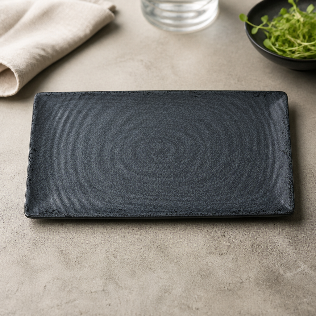 Slate Melamine Gastronorm Platter 1/3 Size 324 x 175mm