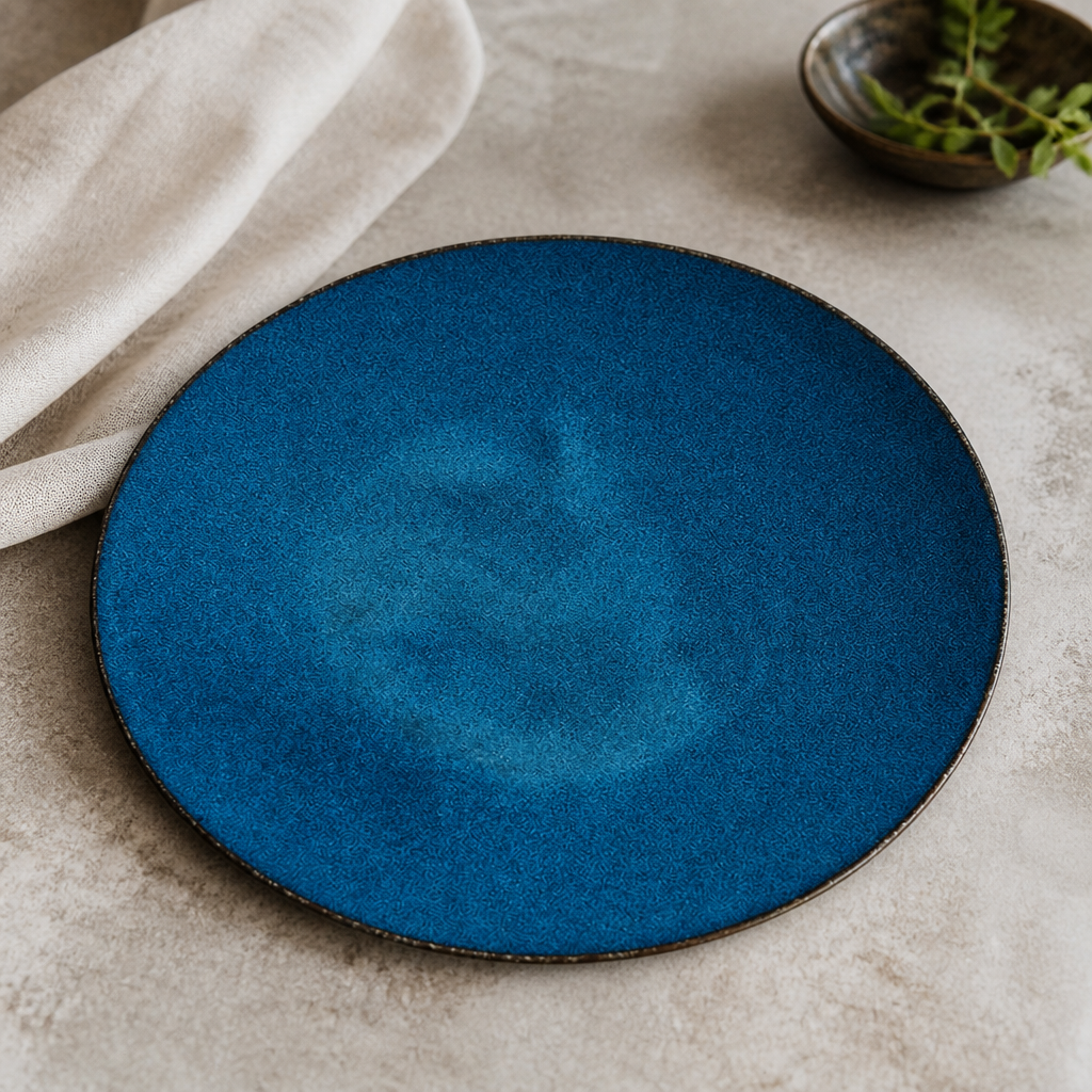Commercial Wabi Sabi Coupe Plates Indigo 285mm - 6 Pack