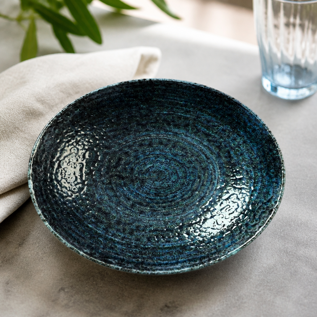 Commercial Coupe Bowls 182mm Blue Ceramic Microwave Safe 12 Pack