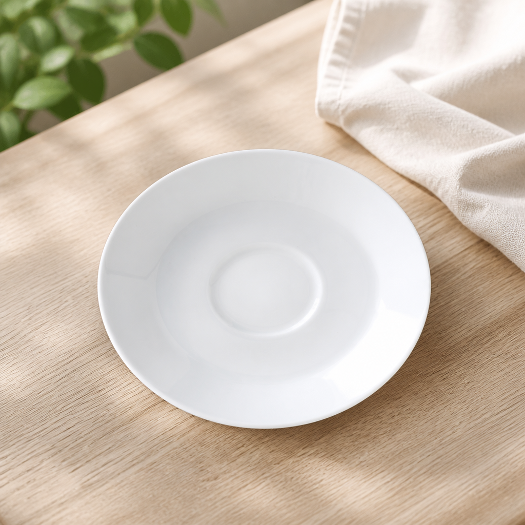 Commercial Tea Saucers Single Well 150mm 36 Pack