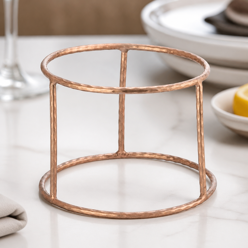 Small Commercial Seafood Tower Stand Vintage Copper 180x125mm