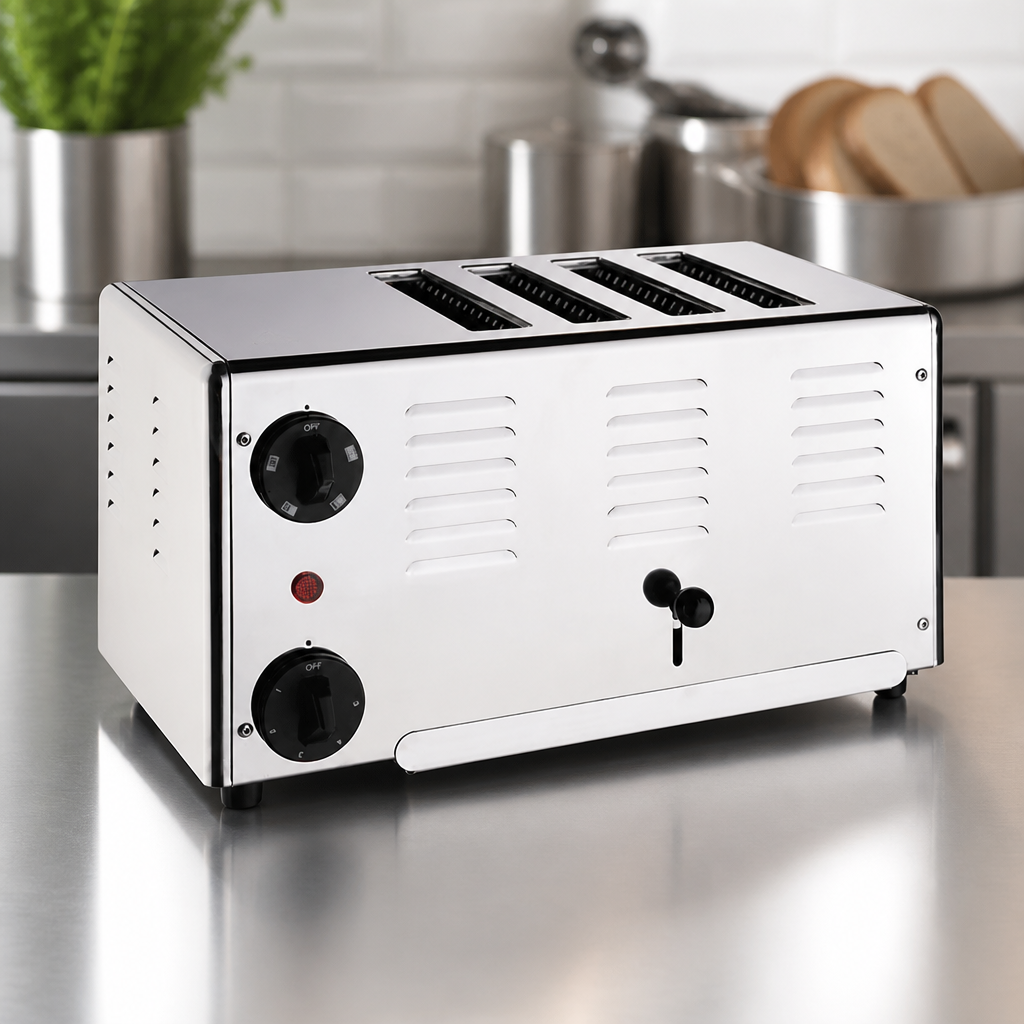 Commercial 4 Slot Toaster with Extra DuraHeat Elements