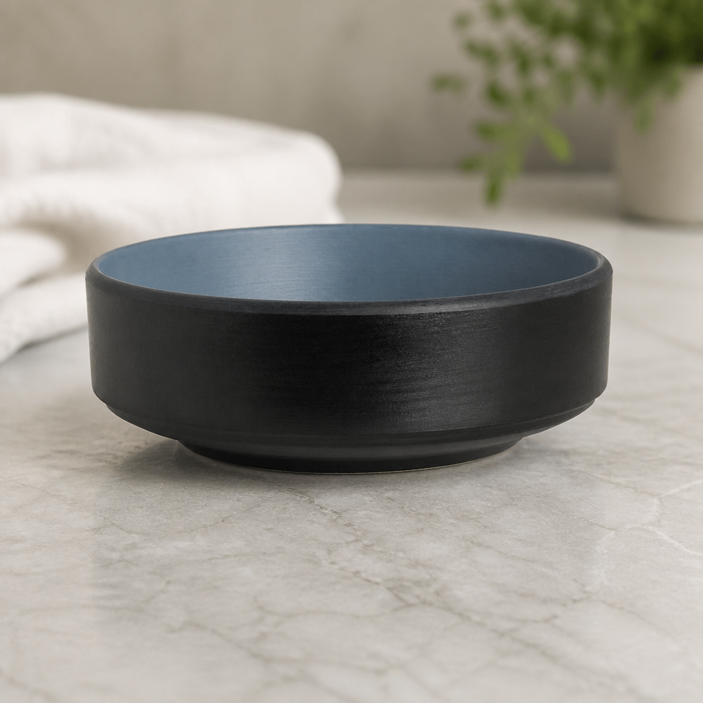 Lagoon Blue Melamine Bowls 152mm Break-Resistant 24 Pack