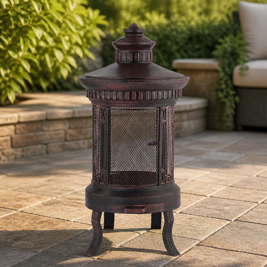 Fire Pit Brushed Copper