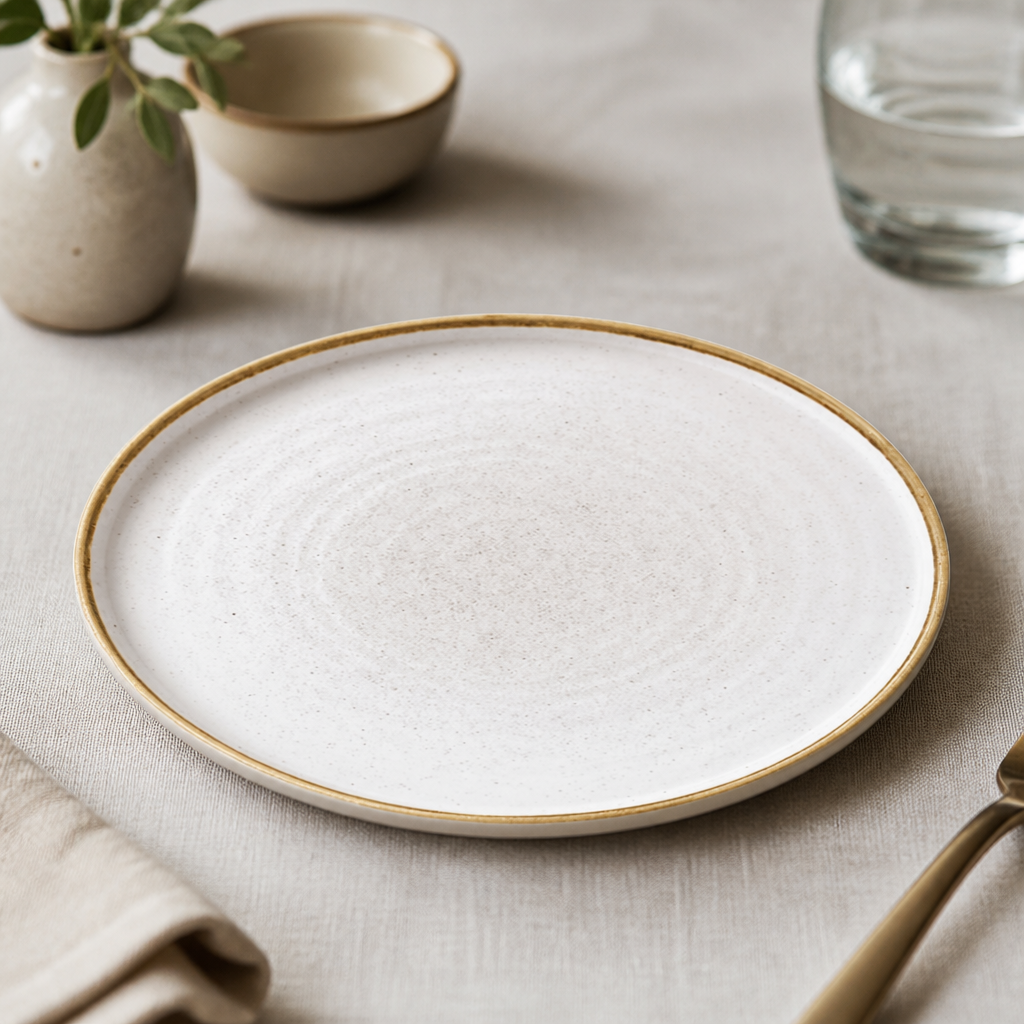 Commercial Walled Chefs Plates Barley 210mm 6 Pack