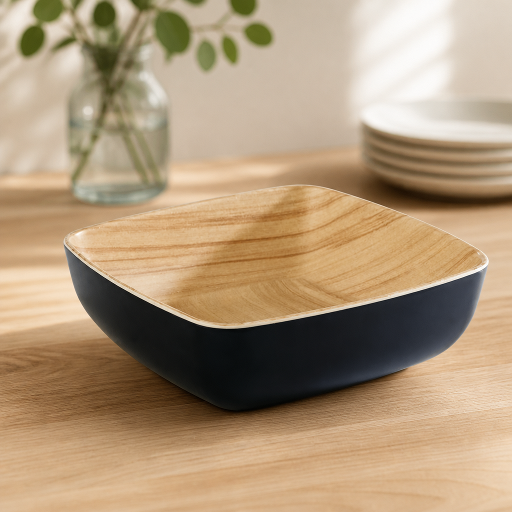 165mm Black Melamine Frida Bowl for Commercial Catering Use