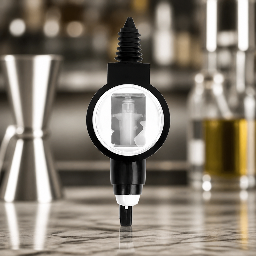 35ml Commercial Bar Optics Spirit Dispenser Black Finish