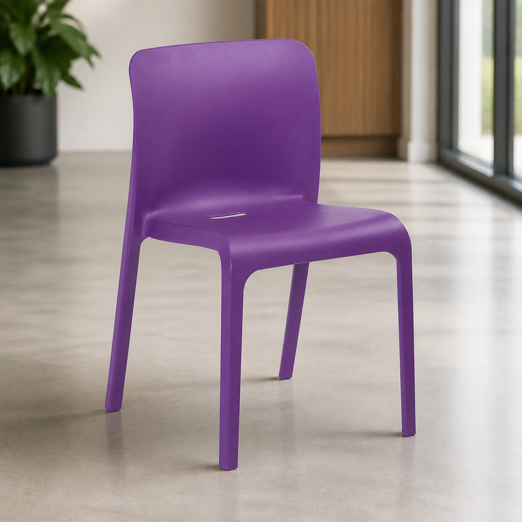 Commercial Seating Chair Purple 480x500mm - 2 Pack
