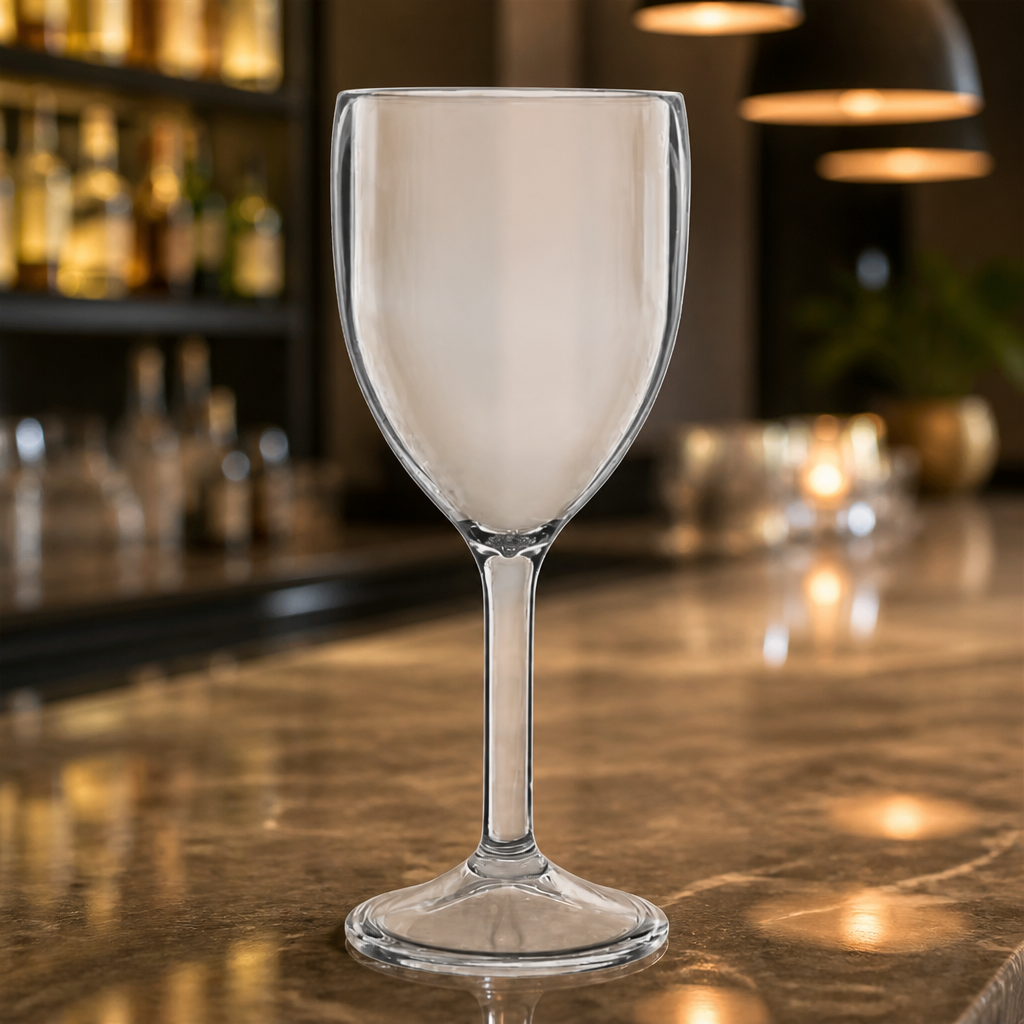 Commercial Polycarbonate Wine Glasses 275ml - 12 Pack