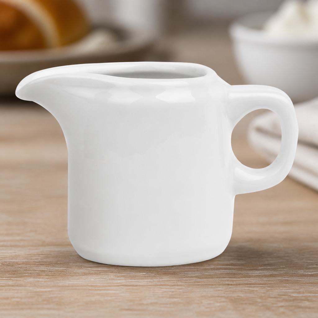 Commercial Handled Jugs 130ml for Milk and Sauces - 12 Pack