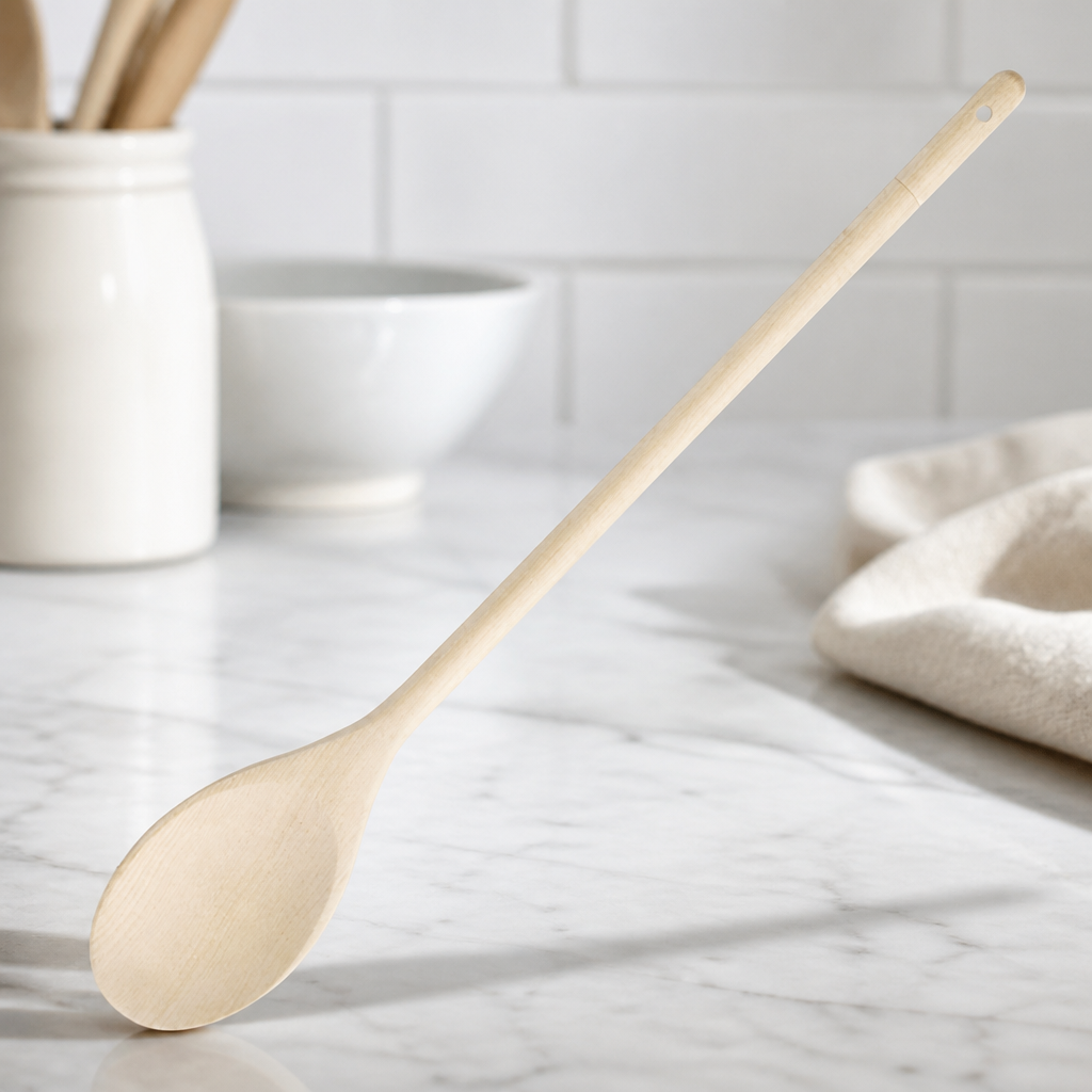 16" Wooden Cooking Spoon for Commercial Kitchen Use