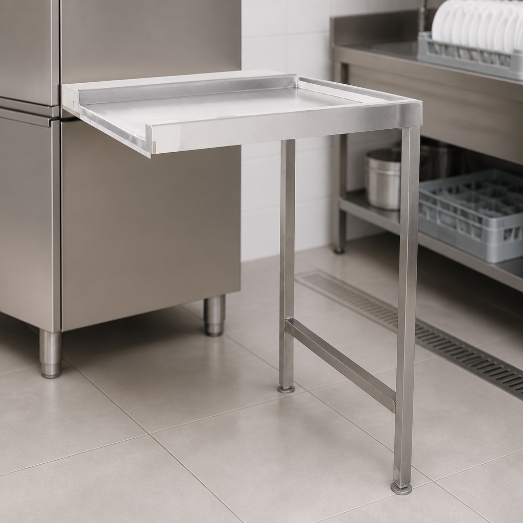 Commercial Pass Through Dishwasher Table Right Hand 650mm