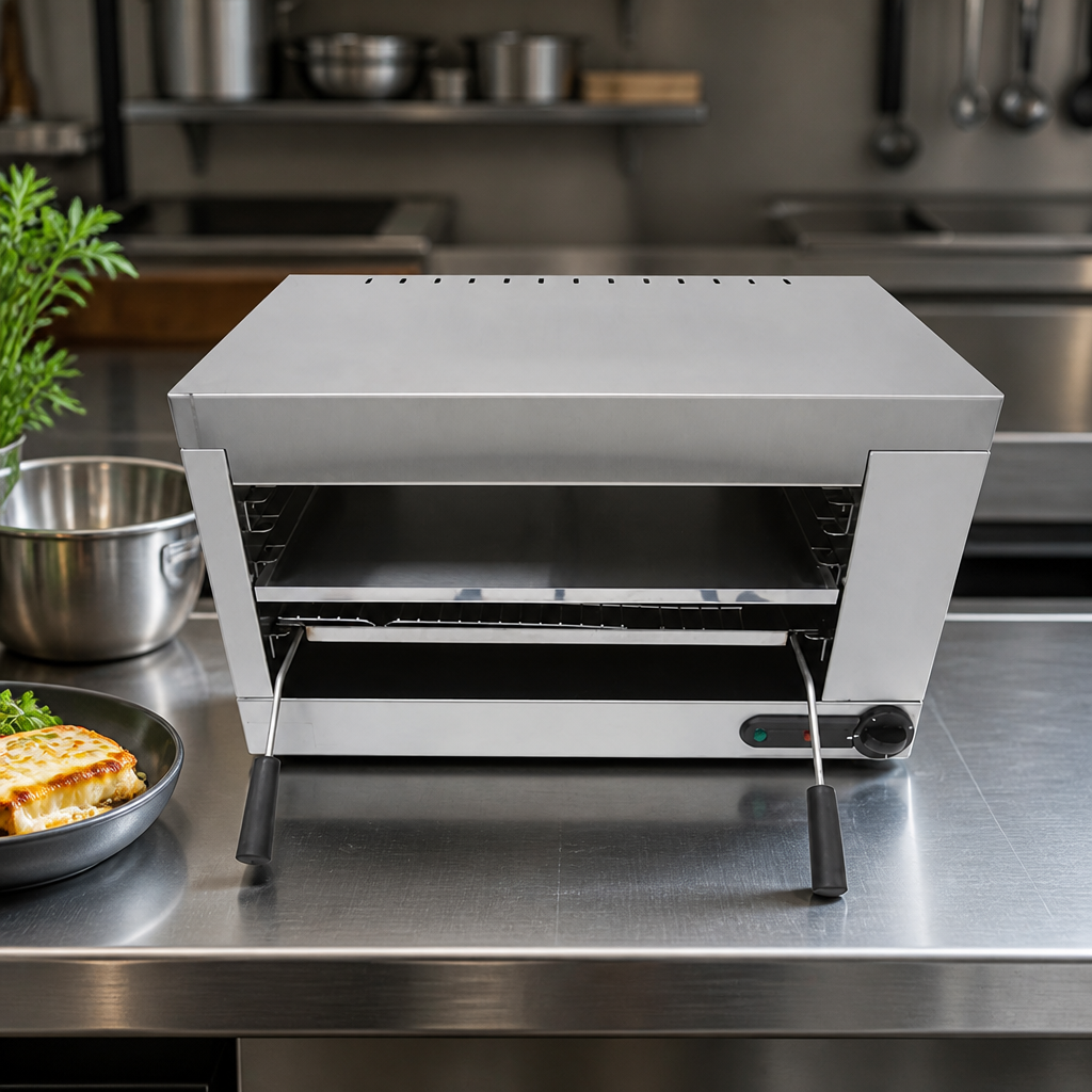 Commercial Salamander Grill 190mm High for Countertop Use