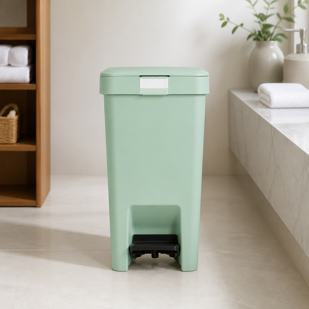 10L Commercial Step-Up Pedal Bin for Bathroom Accessories