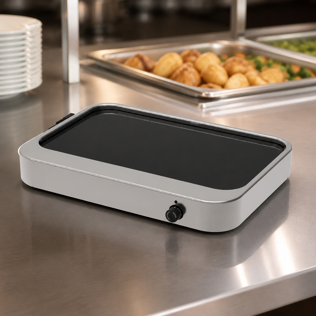 Commercial Hot Plate 1/1GN Glass Ceramic Hob 2.2kW