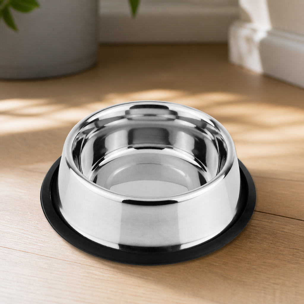 Stainless Steel Medium Dog Bowl 700ml for Commercial Use