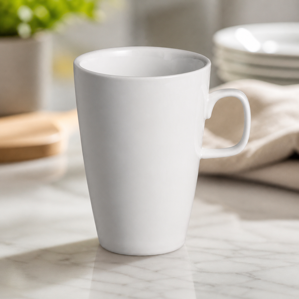 Commercial 400ml Latte Mugs - 12 Pack Durable Crockery