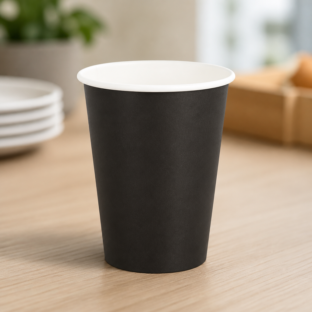 Commercial Disposable Coffee Cups 340ml Black 1000 Pack