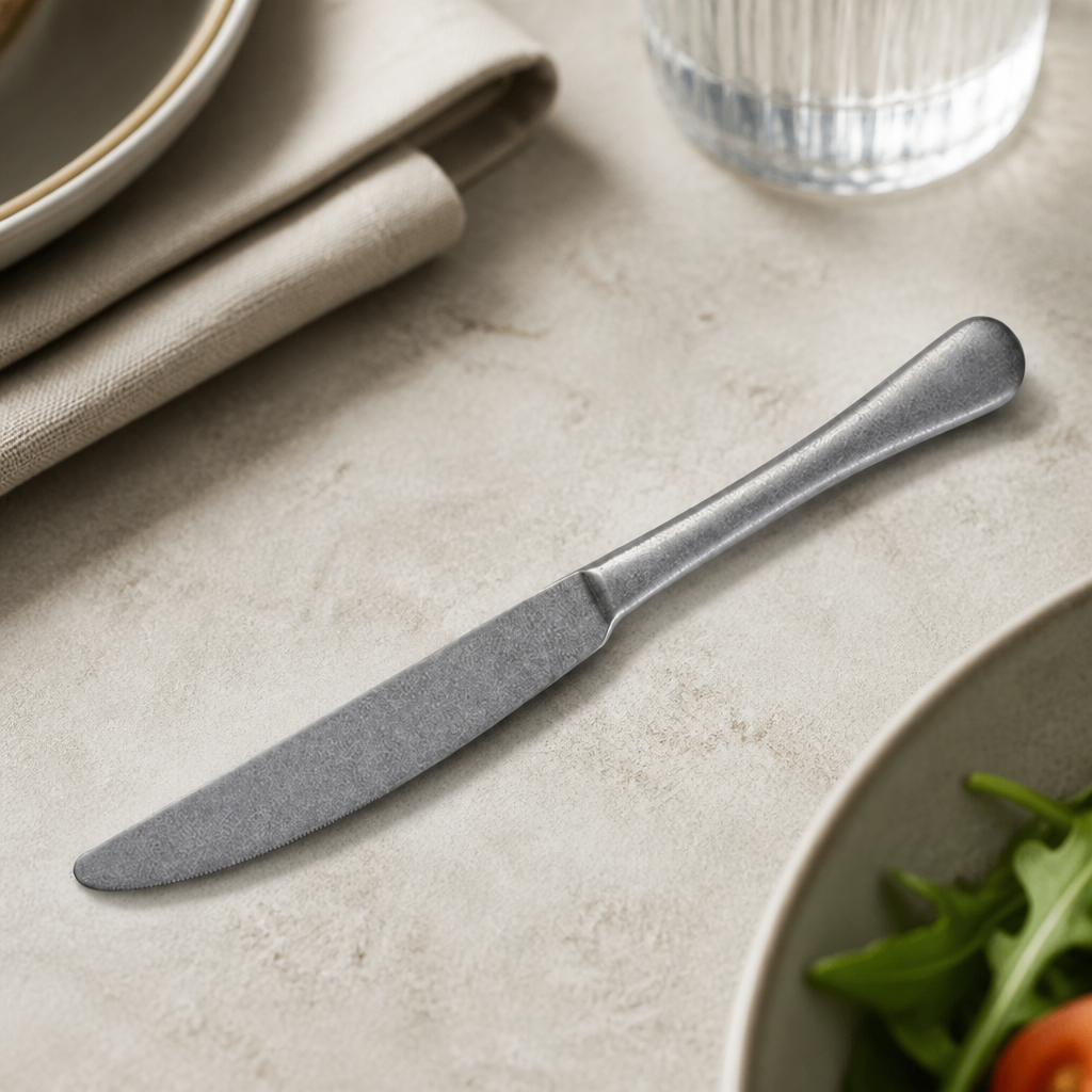 Commercial Stainless Steel Table Knives 12 Pack Vintage Cutlery