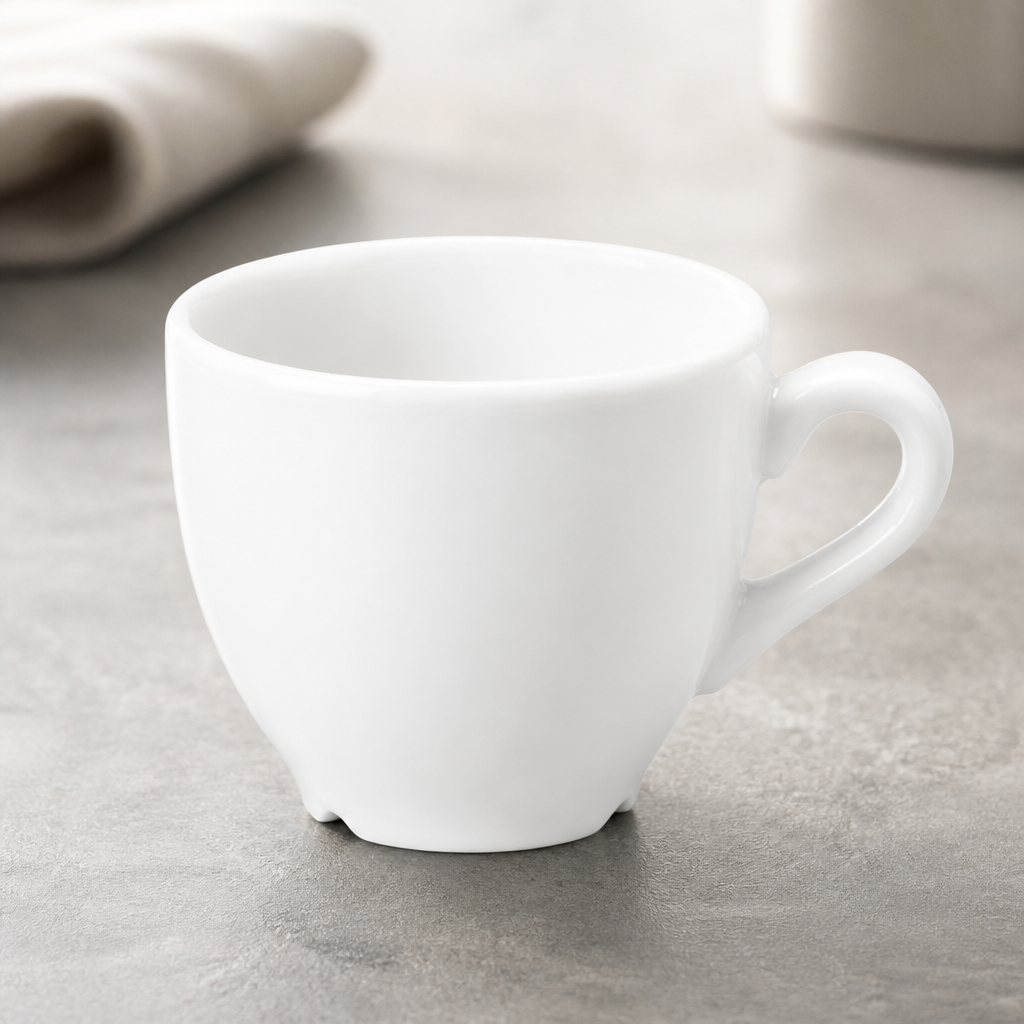 Commercial Espresso Cups 100ml Ceramic Vellum 12 Pack