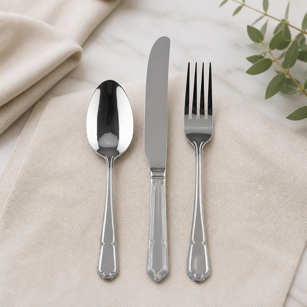 Dubarry style cutlery sample set 3 pack stainless steel