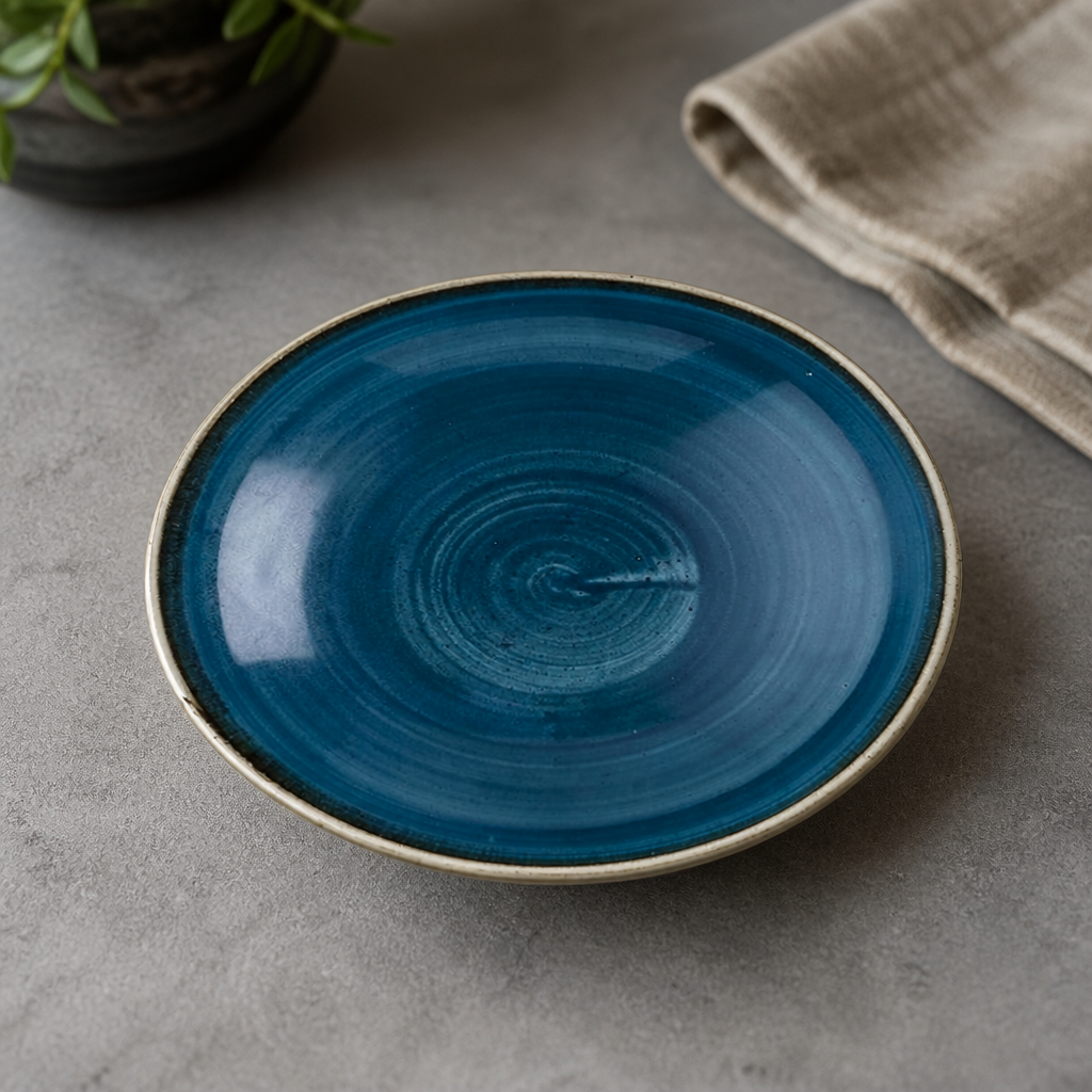 Commercial Coupe Bowls 184mm Java Blue 12 Pack