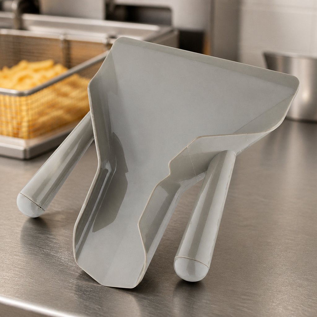 Commercial Chip Scoop with Large Opening for Food Preparation