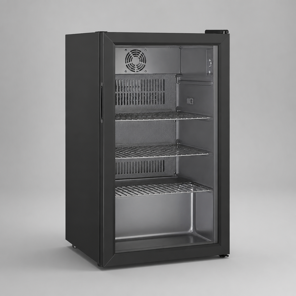 Commercial Under Counter Display Fridge 83Ltr Black