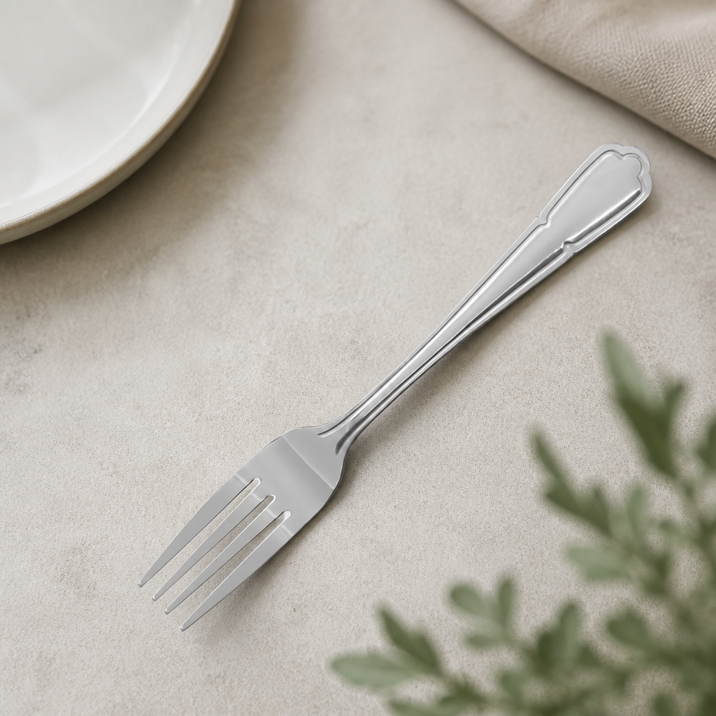 Commercial Stainless Steel Dessert Forks 12 Pack 185mm