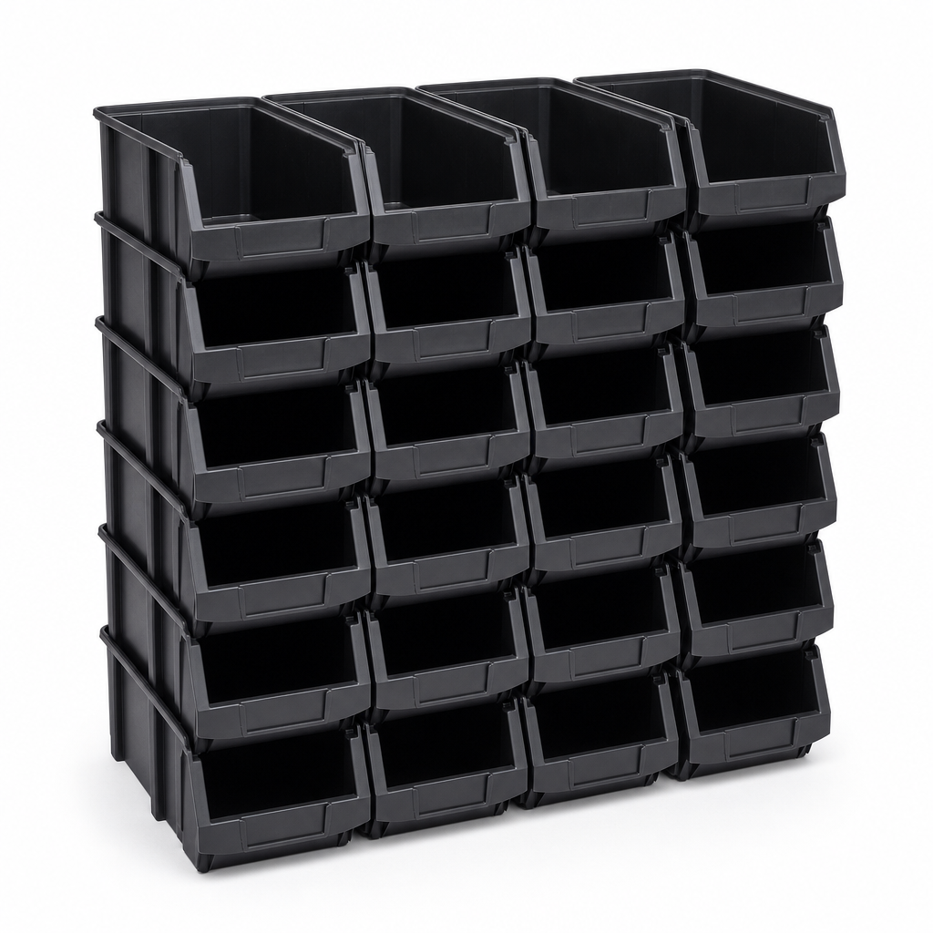 10 Litre Plastic Storage Picking Bins – Pack of 20