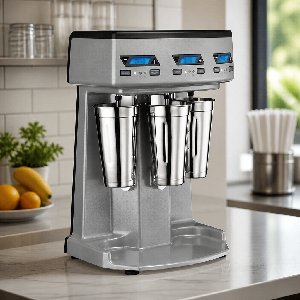 Heavy Duty Triple Spindle Milkshake Maker 1 HP Commercial Mixer