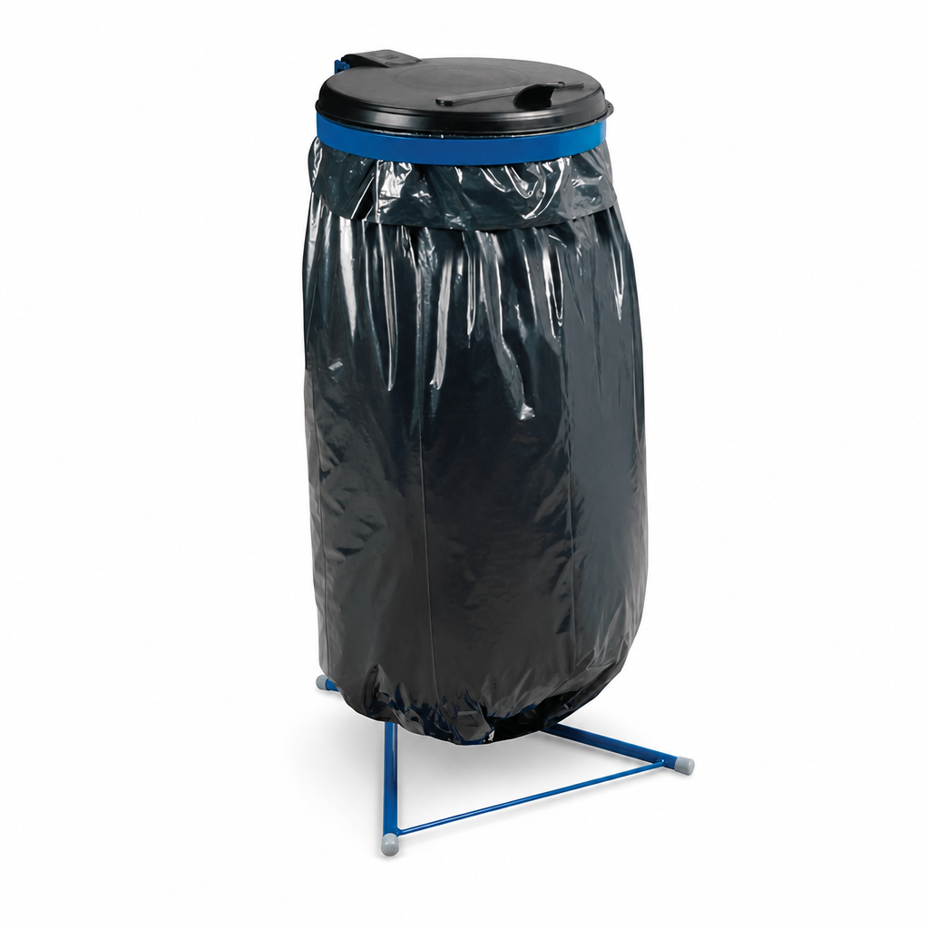 110L Metal Swing-Top Bin Bag Holder for Recycling
