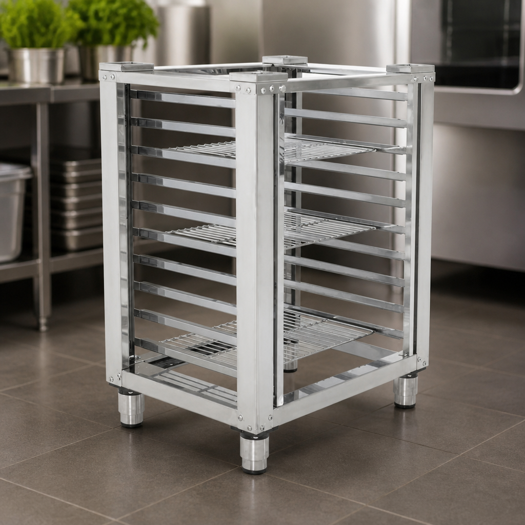 Commercial Stand for 6 x GN 1/1 Combi Oven Assembly
