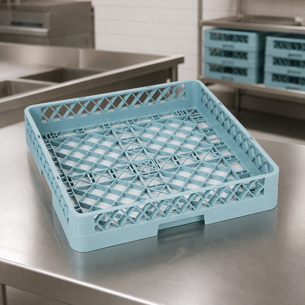 Commercial Open Cup Dishwasher Rack for Efficient Washing