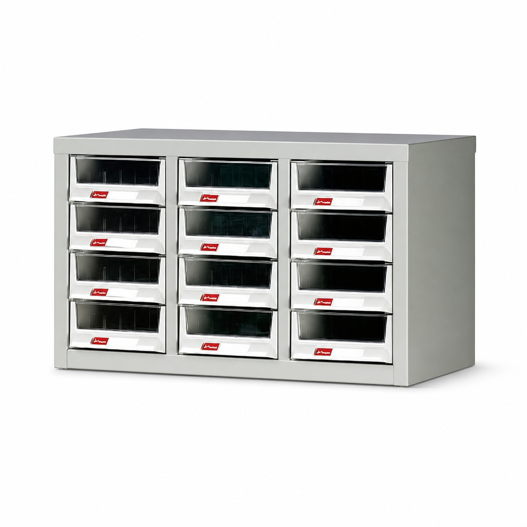 12 Drawer Small Parts Storage Cabinet