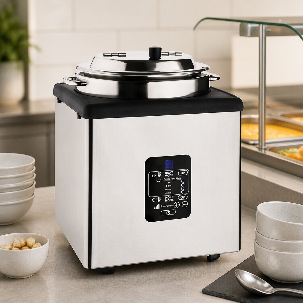 Commercial 9Ltr Stainless Steel Soup Kettle and Warmer