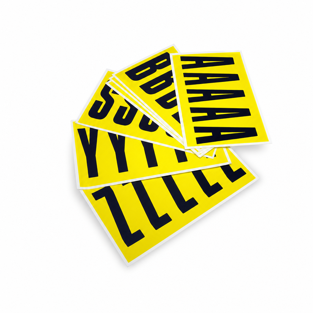 130mm Self Adhesive Letter Markers