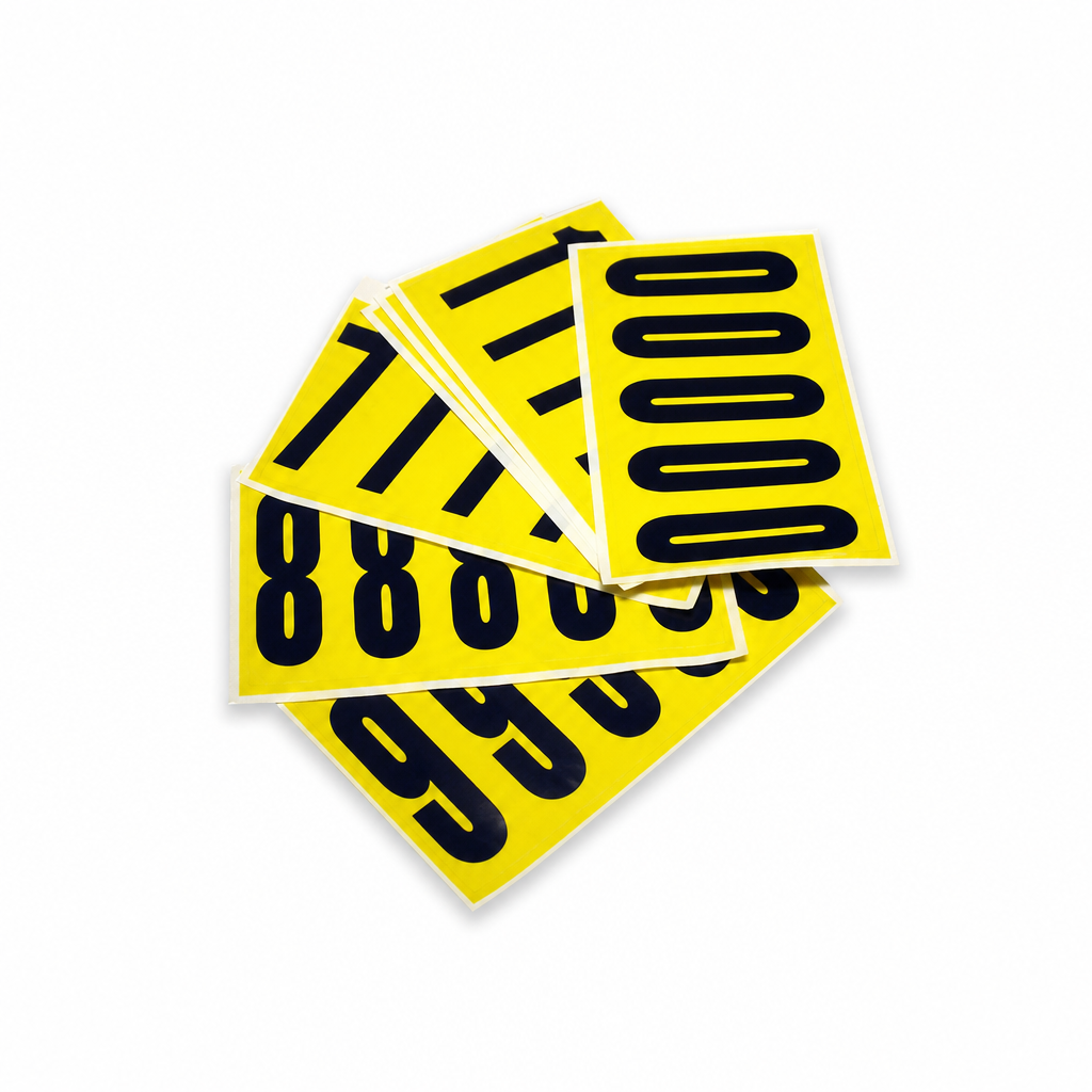 130mm Self Adhesive Number Labels for Aisle Marking