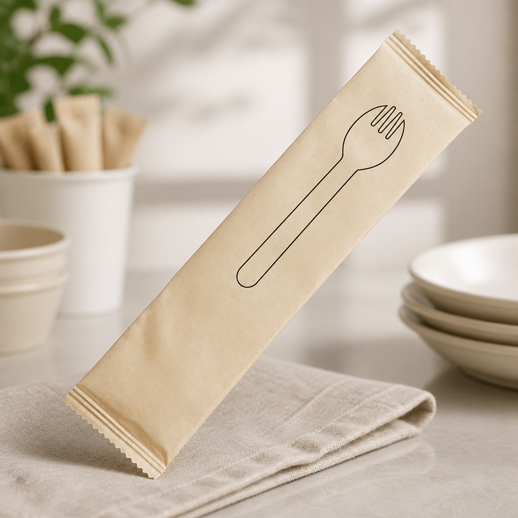Compostable Wooden Sporks 500 Pack Eco-Friendly Cutlery
