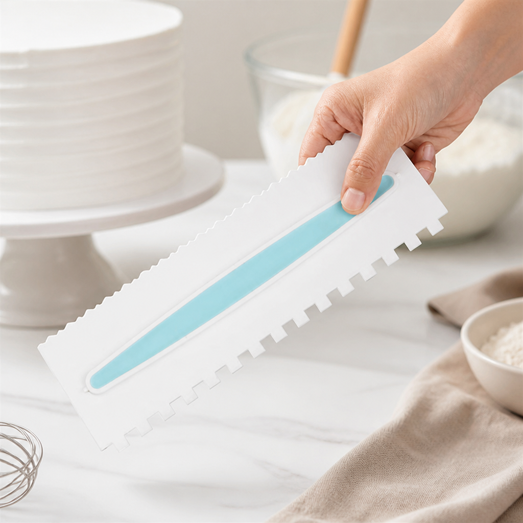 Commercial Cake Decorating Icing Combs Set of 3 Designs